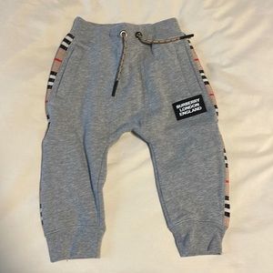 Toddler authentic Burberry sweats. Like new condition
